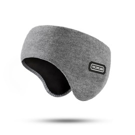 Wnddle Winter Ear Warmers, Winter Ski Earmuffs, Headband Headband, Double Layer Warm Ear Muffs (Ear Warmers) for Men and Women, Ear Warmers for Running, Camping, Skiing, Mountaineering, gray