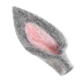 Operitacx 1 Set 10pcs Rabbit Ear Accessories Pop Small Bunny Ears for Crafts Bunny Heads Bunny Ears DIY Headband DIY Animal Ears Stuffers Plush Bunny Costume Accessories Felt Cloth Grey