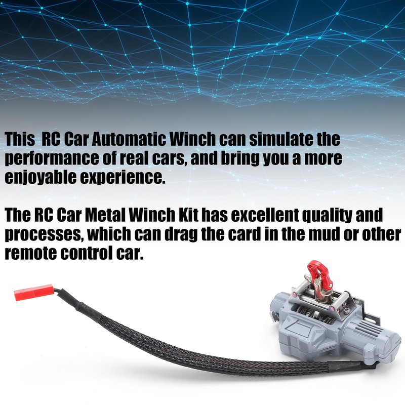 RC Automatic Winch and Wireless Remote Controller Receiver Simulation for