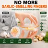 Garlic Chopper 2 Pack, Manual Garlic Twister & Mincer, Clear