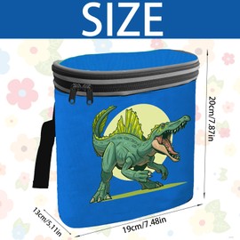 AUNGKWANG Children's Handlebar Bag, Bicycle Bag, Children's Bicycle, Bicycle Handlebar Bag with Reflectors and Dinosaur Motif, Bicycle Basket, Bicycle Bag, Handlebar Basket, for Balance Bike, Scooter