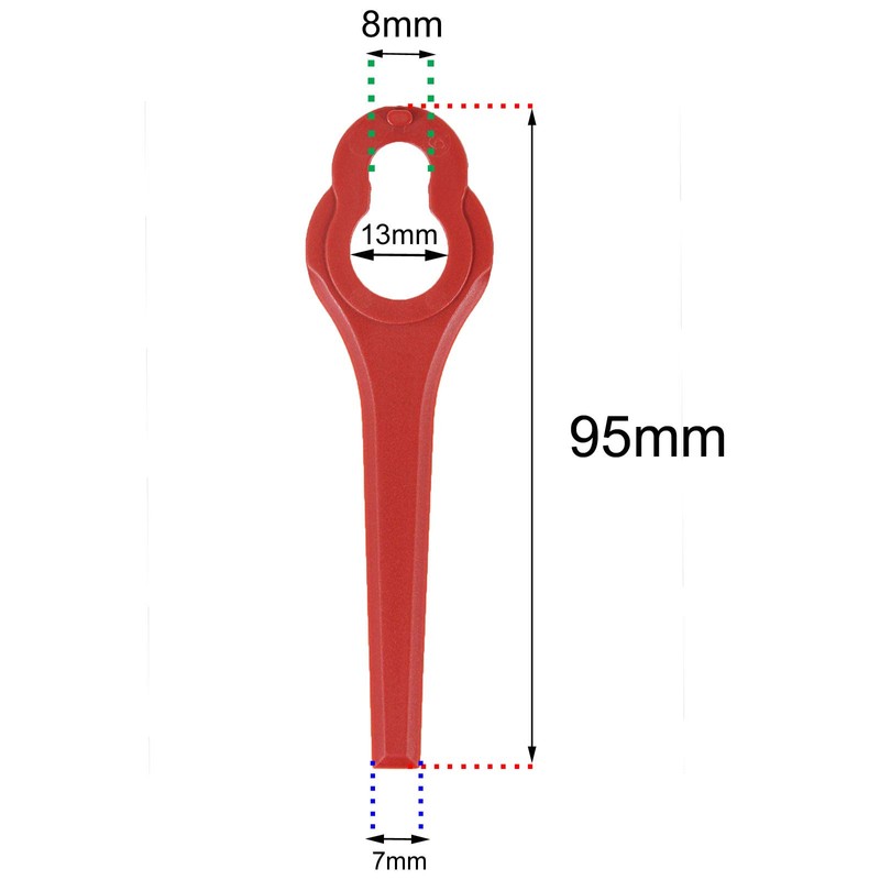 SPARES2GO Plastic Blades Compatible with ALDI Ferrex 20v 40v Cordless