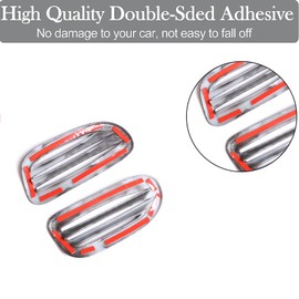 PIUGILH Car ABS A-Pillar Air Vent Covers Fit for C6 Corvette 2005-2013 Interior Accessories, Air Vent Outlet Frame Panel Cover Trim, 2Pcs (Black)