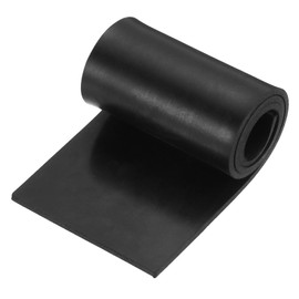 sourcing map Solid Rubber Sheet 3/32" Thick x 2" Wide x 10" Long, Anti-Slip Neoprene Rubber Roofing Material for Gaskets DIY Material, Pads, Seal, Bumpers