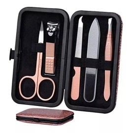 Hantekas Kit De Manicura Profesional 5 En 1, Acero Inoxidable -