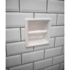 Recessed Shower Tissue Holder Porcelain 6X6 - Easy to Install