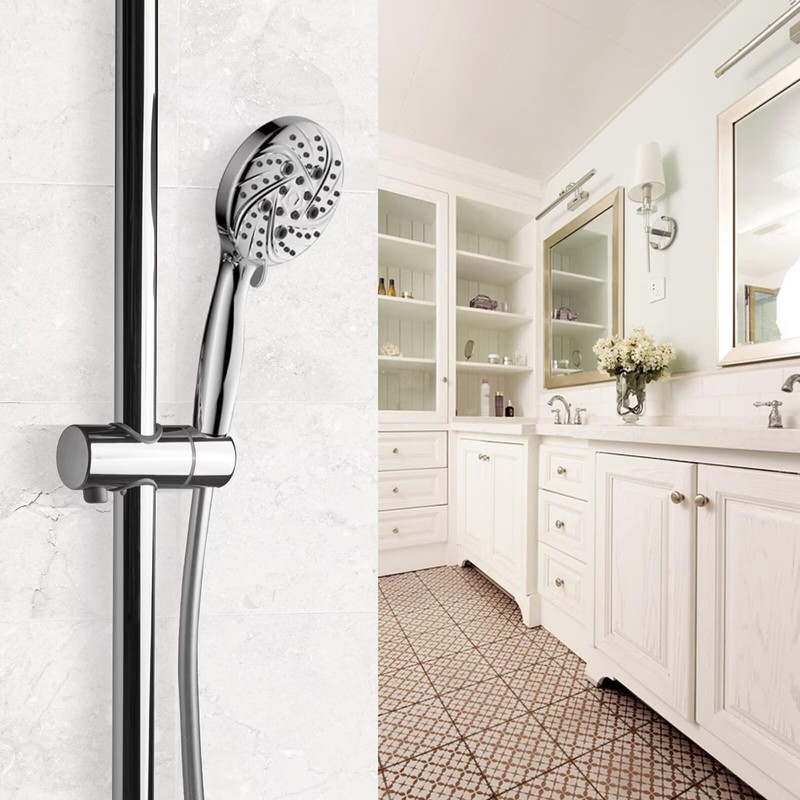 Shower Bracket 18mm ABS Chrome Hand Shower Holder Universal Replacement