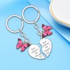 Not Sisters by Blood But Sister by Heart Sister Keychain