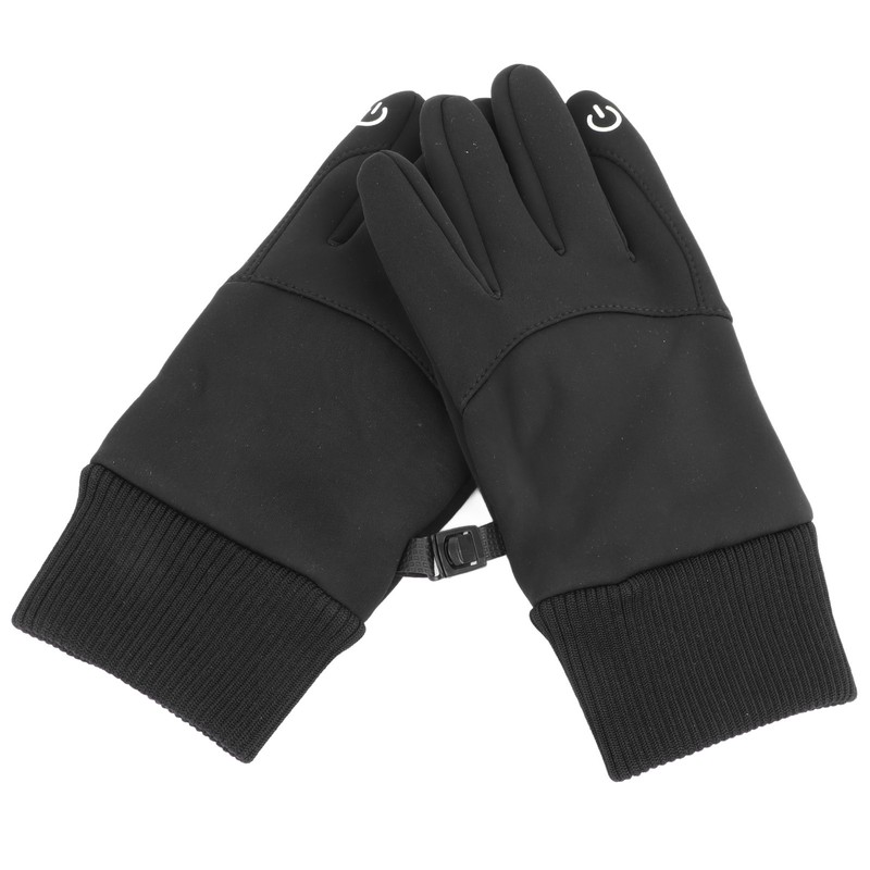 1 Pair Black Unisex Cycling Gloves Waterproof Skiing Non Slip