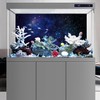 AWERT 30x18 inches Galaxy Aquarium Background Blue Starry Sky Universe