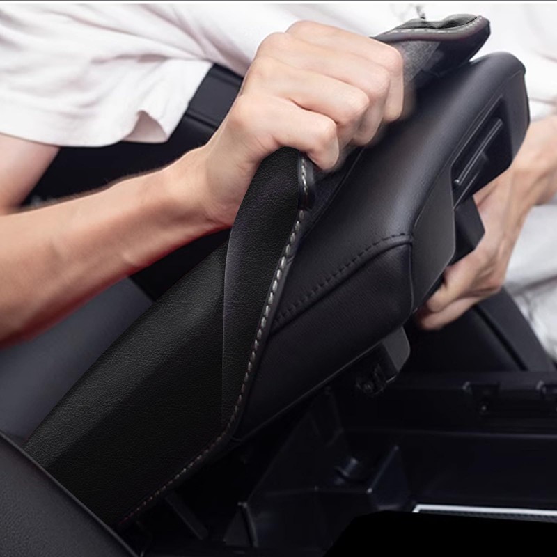 faccaibbg Armrest Cover for Hyundai Santa Fe 2013-2017 (Black), Waterproof