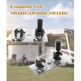 Taruimoo RV Water Heater Thermostat Switch Compatible with Suburban 232306,RV Water Heater Parts 120V T-Stat/Limi -2PCS