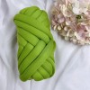 1.5kg Chunky Yarn Jumbo Tubular Yarn Soft Arm Knit Green