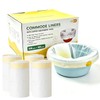 Commode Liners with Absorbent Pads (100)