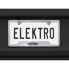 Elektroplate – Christian Fish Ichthys Bible Verse Psalm 23 on Chrome All-Metal Open Corners Premium 3D License Plate Frame Tag Holder for Cars/SUVs/Trucks Weather-Proof Automotive Accessory