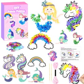 Poke Art Bastelset Kinder ab 4-10 Jahre,Basteln Mädchen 5 6 7 Jahre.DIY-Bastelsets,sauberer Spaß für Kinder,Bastelset Spielspielzeug,Kreativ Set für Kindergeburtstag Geburtztag Geschenk für 4-12 Jahre