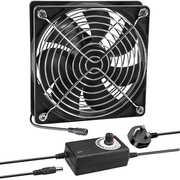 Joycabin 120mm Computer Fan, Computer Cooling Fan with AC Plug