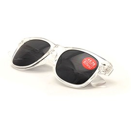 V.W.E. Clear Bifocal Outdoor Reading Sunglasses - Comfortable Stylish Simple Readers (1 Pair, 3.00)