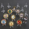 Acrylic Coin Display Stands, Challenge Coins Holders, Mini Easel Holders,