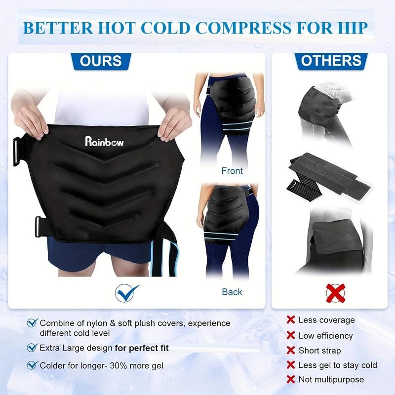 Extra Large (Waistline 42-51") Ice Pack Wrap, Reusable Cold Pack