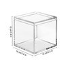 Clear Acrylic Plastic Square Cube, 4-piece Acrylic Clear Box, Sturdy