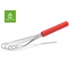 Flat Whisk Silicone Handle Non Slip 10" - 5 Wires