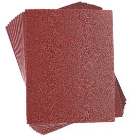1/4 Sheet Sandpaper,50 Pcs Sanding Paper,60,80,120,180,240 Grit Sandpaper Sheet,Aluminum Oxide Sanding Block Sheet Sandpaper for Wood,Glazing,Metal,Painting,Leather,etc Sanding and polishing
