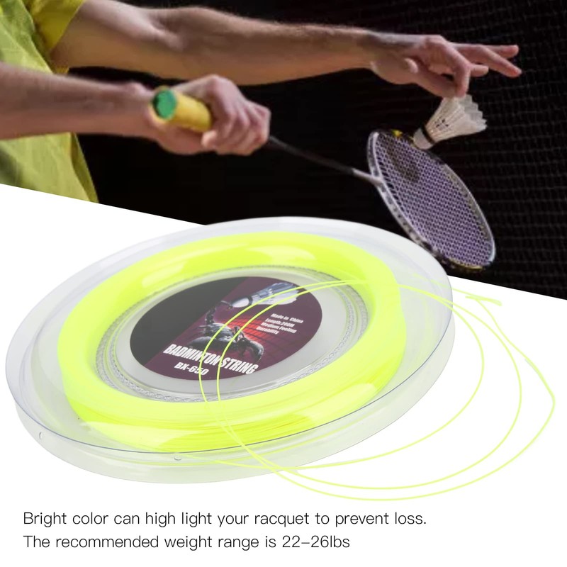 Leapiture 0.72mm 200m Badminton Racket String Reel Professional Tennis Racket