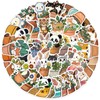 50Pcs Potted Animals Stickers,Cartoon Aesthetic Stickers,Vinyl Waterproof Cute Animals Stickers,for