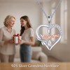 JERWLI Grandma Necklace Gift From Grandchild 925 Sterling Silver Grandma