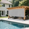 Windscreen4less Sun Shade Cloth, 6' x 12' Pergola Shade Cover