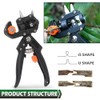 GRAND ORANGE Garden Tree Grafting Knife Pruning Pruner Shears Snip