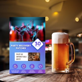 Recovery Patches 30 Pack - Enjoy No Regret Night and Wake Up Refreshed, Natural Formulas, for Enhanced Mornings, for Men and Women with, Blue - 9