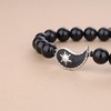 COAI Yin and Yang Bracelets, Obsidian howlite, Obsidian