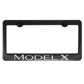 MVP Carbon Fiber License Plate Frame For Telsa ModelX Model X (Fit Front Only)