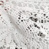 USTIDE Round Crochet Lace Tablecloth Gorgeous Dining Table Cover 100%