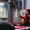 UniEasy 6Pcs Rechargeable Window Flameless Taper Candles with Remote Control