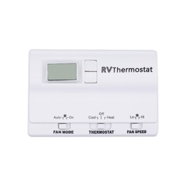 HiSport 83303862 RV Digital Thermostat Heat/Cool T-Stat Wall Thermostat Compatible with Coleman Mach 8330-336 337 338 339 368 386 Air Conditioner White Temperature Adjustment from 37℃ to -1 ℃
