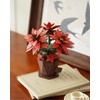 rowood Artificial Poinsettia Flower Kit TF001, 3D Puzzle DIY Wooden