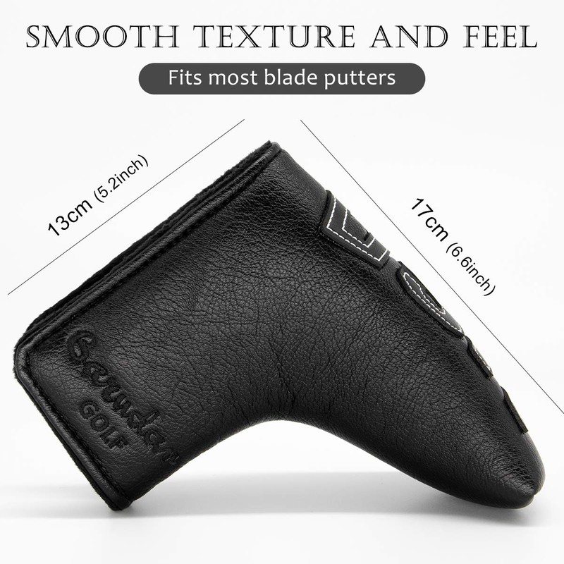 Funda para putter de hoja de golf, fundas para cabeza