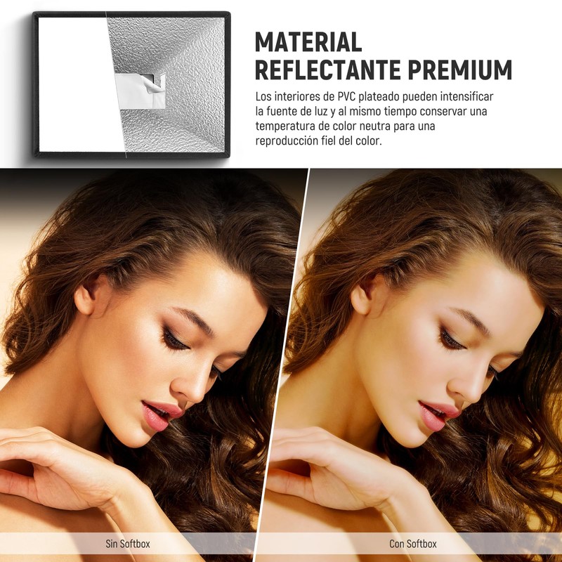 NEEWER Difusor de Flash Actualizado Speedlight Softbox Plegable 2 Pack,