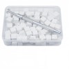 Tenincik ネイル用品 メイクスポンジ 使い捨て ネイルス 豆腐ブロック スポンジ1cm 専用クリップ付き パフ 道具