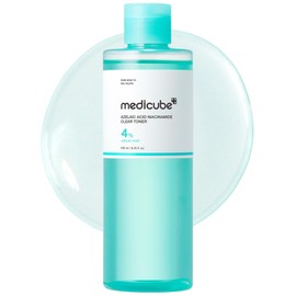 Medicube Tónico aclarante de niacinamida de ácido azelaico | Cuidado de la piel con problemas, ideal para purificar y calmar | 4% ácido azelaico y 2% niacinamida | Tónico diario calmante