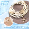 Leogony Starfish Beaded Bracelets for Women, Stackable Shell Bracelets for
