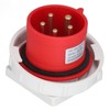 Industrial Socket IP67 Waterproof Aviation Connector 3P+N+E 32A AC 220380V