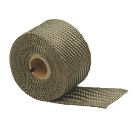 Design Engineering Titanium Exhaust Heat Wrap with Lava Rock Technology - 2" x 25' - Heat Wrap for Exhaust Pipes, Pliable Exhaust Wrap Tape, Withstands 1800°F Direct Heat & 2500°F Intermittent Heat