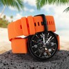 SIMYYO Silicone Watch Band Soft Rubber Quick Release Watch Strap