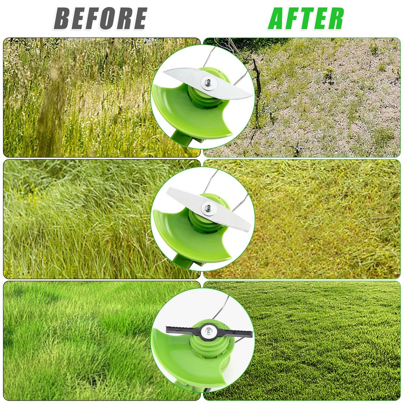 Kuaman 18 Pcs Cordless Strimmer Blades Replacement Accessories, Grass Strimmers