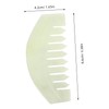 Mikinona 1pc Durable Jade Scalp Massage Comb Premium Gua Head