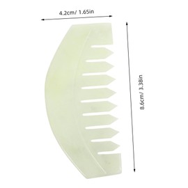 Mikinona 1pc Durable Jade Scalp Massage Comb Premium Gua Head Massager for Stress Relief and Enhanced for Relaxation and Hair Care
